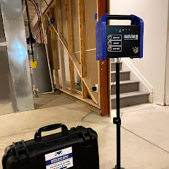 professional certified radon measurement with a continuous radon monitor