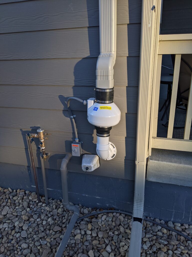 Radon Mitigation Installation